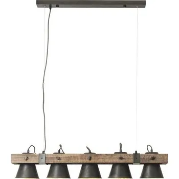 Lustr Brilliant Decca E27 5x10 W hnědý