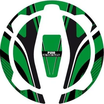 Motodoplněk Ochranné nálepky na víčko nádrže PUIG RADIKAL 9362V zelená KAWASAKI Z 900 RS 2018-2026