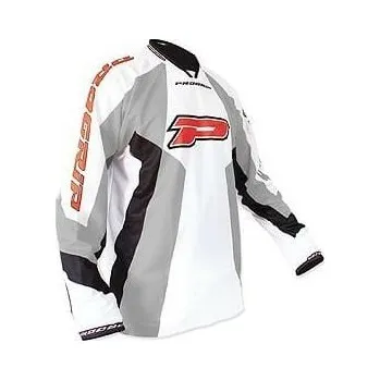 Moto dres Dres motokros PROGRIP 7010 RACE - černo-bílo-šedý - velikost XL (Velikost: XL) PG7010*18-XL