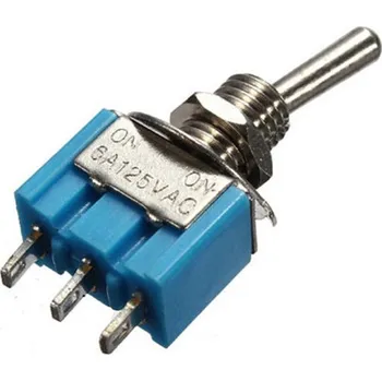 vypínač LaskaKit_cz Přepínač páčkový MTS-102, ON-ON 125V/6A