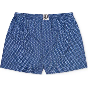 Trenýrky Modro-šedé pánské vzorované trenky