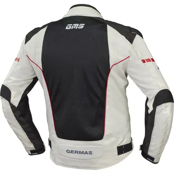 Moto bunda Bunda GMS SAMU MESH ZG51005 béžovo-červeno-černý S 26-1875