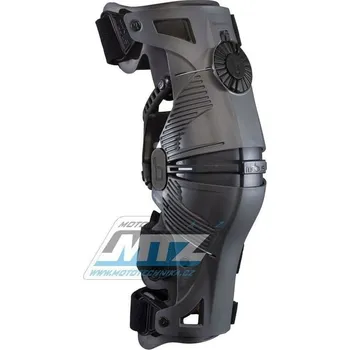 Motocyklový chránič kolene a holeně Chrániče kolen (kolenní ortézy) MOBIUS X8 Knee Brace (sada=pár) - šedo-černé - velikost M MB101050-M