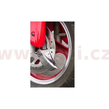 Auto-moto zámek kotoučové brzdy, TOKOZ - ČR (integrovaný alarm, chromový) 29453CHROM