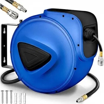 Zahradní hadice Hadicový naviják, automatický, 10-30 m, modrý - N TRESKO