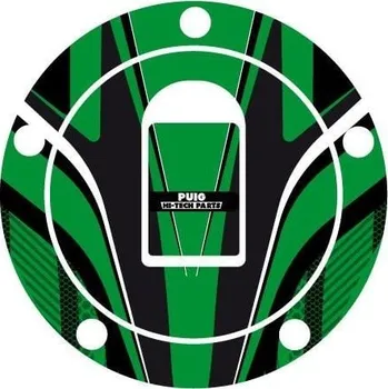 Motodoplněk Ochranné nálepky na víčko nádrže PUIG RADIKAL 6310V zelená KAWASAKI VN 1500 Drifter 2000-2005