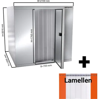 Lednice G.Gastro Nerezový mrazicí box - 2,1 x 1,2 m - výška: 2,01 m - 3,16 m³