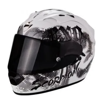 Helma na motorku Moto přilba SCORPION EXO-1200 AIR TENEBRIS pearl bílo/stříbrná (Velikost: XXL) MCF_9286