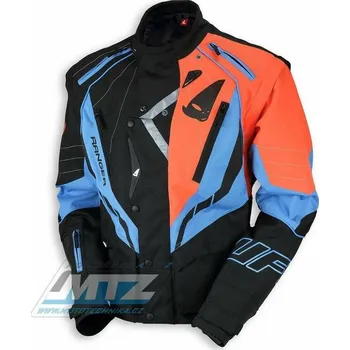 Pánská softshellová bunda Bunda enduro UFO - černo-modrá - velikost XL (Velikost: L) UF4417-02-XL