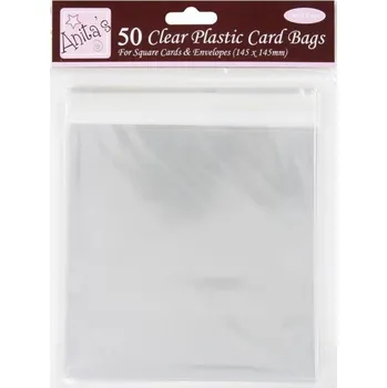 DP Craft Sáčky se samolepící klopou 50ks,čtverec 14,5 cm