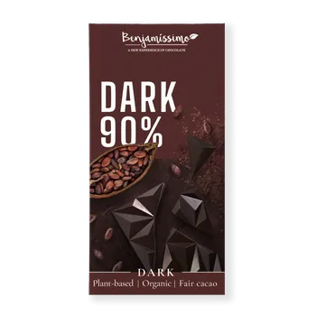Čokoláda Benjamissimo Čokoláda tmavá 90% kakaa, 70g, Bio