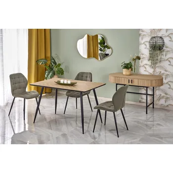 Jídelní stůl Nábytek PEGAS s.r.o. Jídelní stůl BERTO, Přírodní/Černá