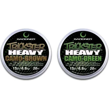Gardner Spl. šňůra návazcová Trickster Heavy 20m/15lb|Green