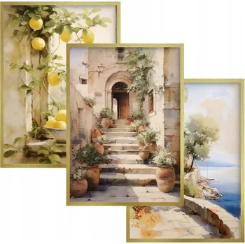 Obraz Stylové plakáty na zeď Itálie Toskánsko citrony do obýváku jídelny