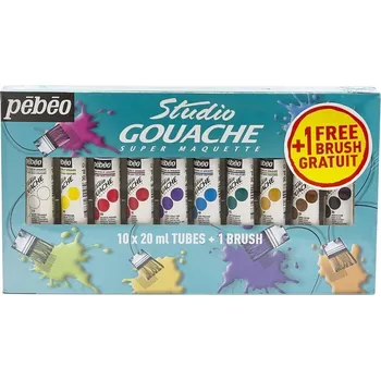 Pébéo 69.1981 Kvašová barva 10 x 20 ml