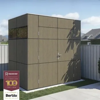 Zahradní domek Zahradní domek Bertilo Trespa HPL designový MINI dřevodekor