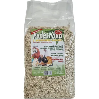 Podestýlka pro hlodavce Podestýlka z konopného pazdeří 10 l (0,85 kg)