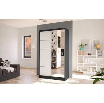 Ložnice Falco Skříň Diem III 100 - černá/bílá