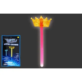 Karnevalový doplněk Svítící hůlka s korunkou [A]
