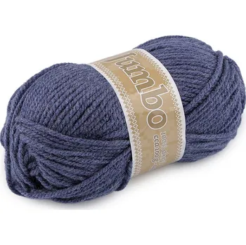 Příze JUMBO Pletací příze 100g - 44 (1138) modrá jeans
