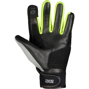 Sport Klasické dámské rukavice iXS EVO-AIR X40465 černo-světle šedo-neonově žlutá DM X40465-395-DM