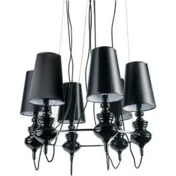 Závěsné svítidlo AZzardo Baroco 6 pendant black AZ1379 E27 6x50W IP20 80cm černé