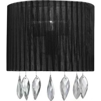 Nástěnné svítidlo Nástěnné svítidlo AZzardo Sidney wall black AZ0913 E14 1x40W IP20 22cm černé