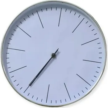 Hodiny Nástěnné hodiny 30cm, stříbrné