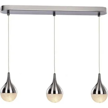 Závěsné svítidlo AZzardo Cecilia 3 line AZ2173 G9 3x40W IP20 60cm chromové