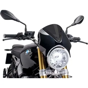 Plexi štít PUIG RETROVISION 7012F matná černá tmavá kouřová 7012F