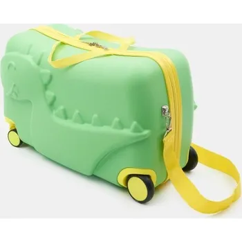 Chlapecká mikina Sinsay - Kufr s 3D dinosaurem - limetková - 659HE-72X - 659HE-72X-ONE