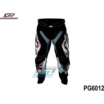 Sport Kalhoty motokros PROGRIP 6012 TOP LINE RINGS - černo-bílé - velikost 36 PG6012-RI-36