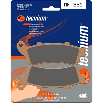 Nářadí na motocykly Brzdové destičky TECNIUM Street Performance Sintered Metal - MF221 MF221