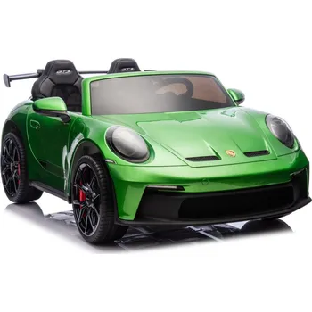 Dětské elektrovozidlo LEAN CARS DK-P911 Porsche GT3 Zelené lakované auto na baterie