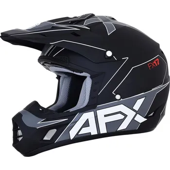 Helma na motorku AFX HELMA FX17 M-BLK/WHT (0110-6490) (Velikost: M) 0110-6490