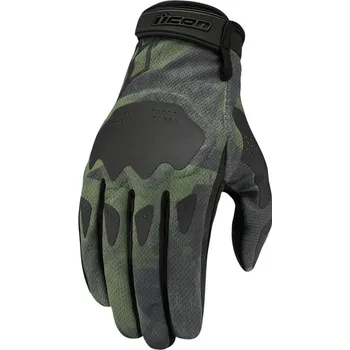 Moto rukavice ICON GLVE HOOLIGAN BSCAR GN (3301-4126) (Velikost: 3XL) 3301-4126