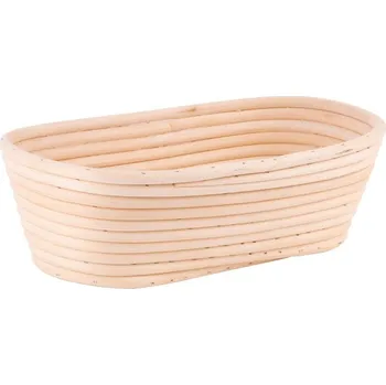 chlebník Ošatka ratanová MagicHome, na kysnutie chleba, oválna, max.650 g, 28x14x8 cm