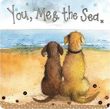 Obraz Podložka pod hrnek s motivem moře, 10 x 10 cm