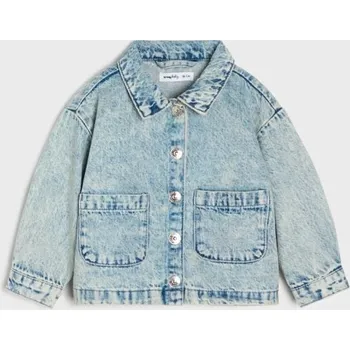 Chlapecká bunda Sinsay - Košilová bunda s opraným efektem - modrá - 915HD-05J - 915HD-05J-98