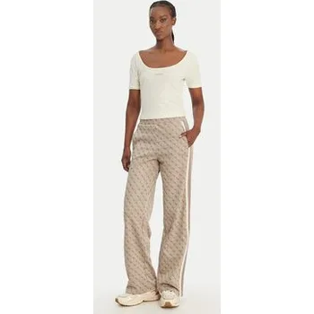 Dámské tričko Guess T-Shirt V6GP04 K2969 Écru Slim Fit XXS