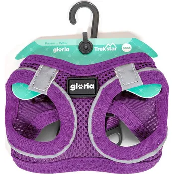 Vodítko pro psa Postroj pro psa Gloria Trek Star 32,8-35,4 cm 45-47 cm Purpurová M