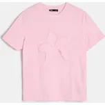 Sinsay - Tričko s květinovým potiskem - růžová - 645FG-30X - 645FG-30X-XL