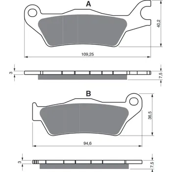 Motodíl Zpětné zrcátko JMP ZR 0939 černá pravé 2H881331