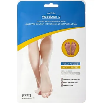 Kosmetika na nohy Jigott Vita Solution 12 rozjasňujících peelingových Ponožky na nohy 2*15ml
