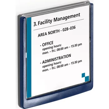 Kancelář Orientační tabulka CLICK SIGN 149x148,5 mm - Modrá