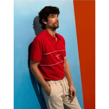 Sinsay - Bavlněné polo tričko - červená - 363HZ-33X - 363HZ-33X-2XL