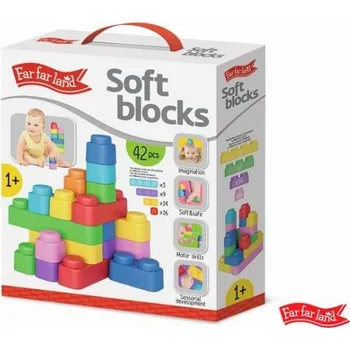 ostatní stavebnice Far Far Land Stavebnice měkká 42 bloků [A]