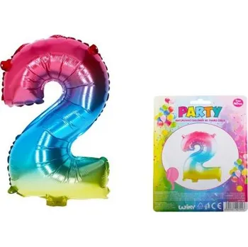 Balónek STIL Balónek nafukovací - číslo 2 duhový
