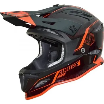 Cyklistická přilba Cyklo přilba JUST1 JDH ELEMENTS červená carbon + MIPS MCF_11412