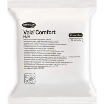 Intimní ubrousek Víceúčelové utěrky z netkané textilie ValaComfort Multi, 30 x 32 cm, 50 ks